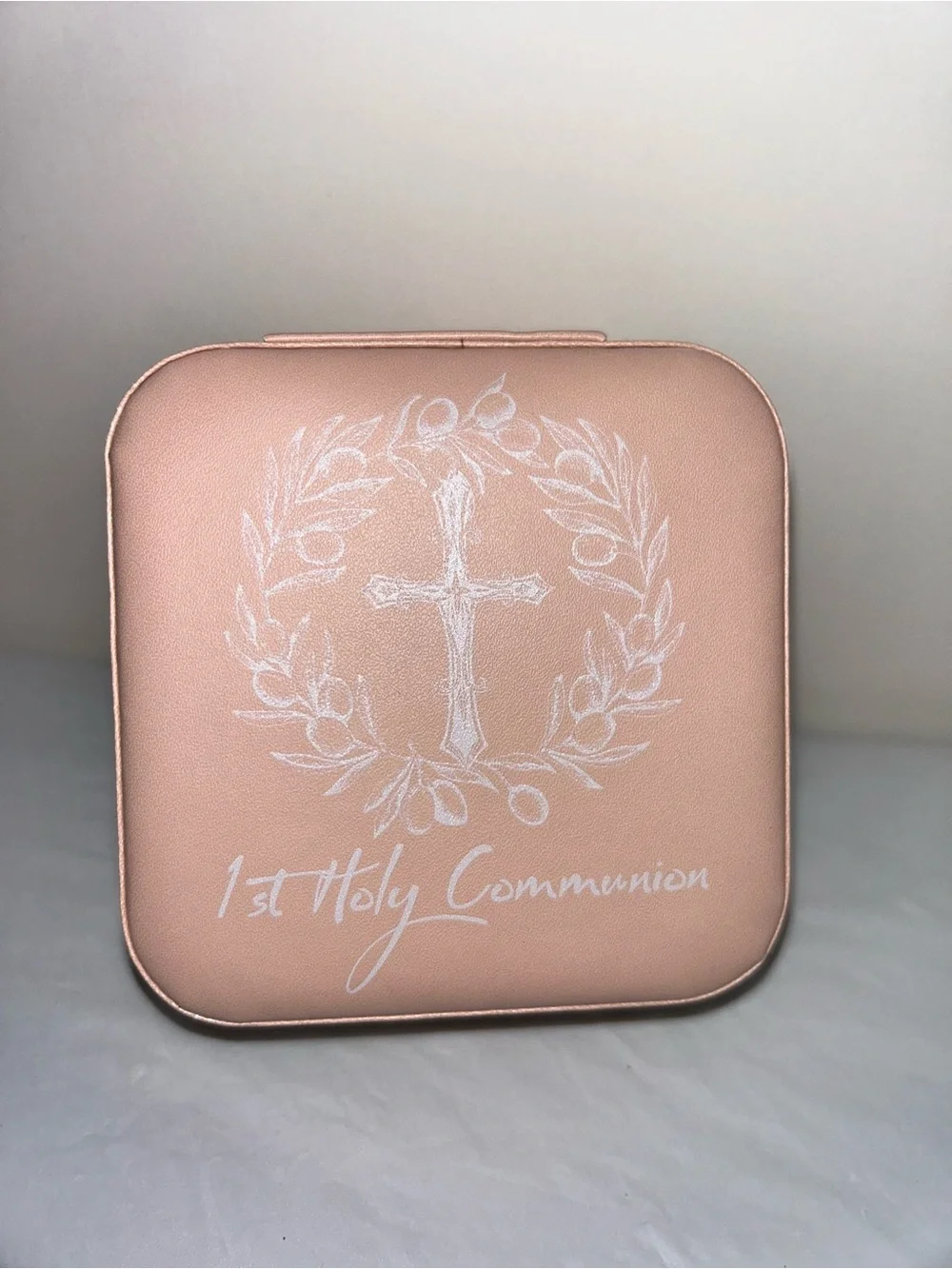 First Holy Communion Keepsake Box - Blush Pink